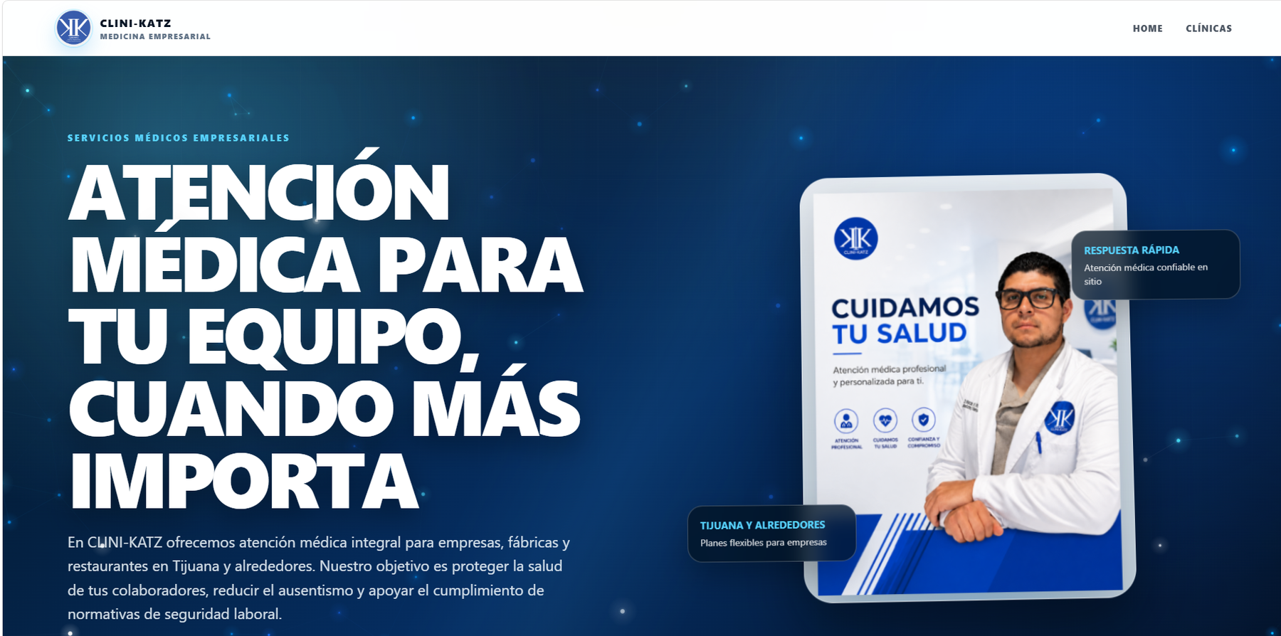 Vista completa del proyecto Clini-Katz