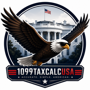 1099TaxCalcUSA — bald eagle logo